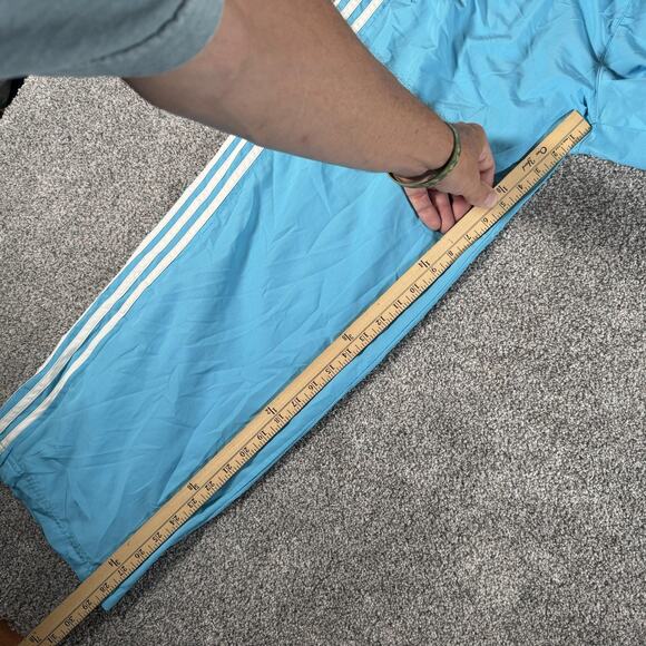 Y2K Adidas Track Pants XL Mesh Lined Drawstring Retro Sporty Spice Pop Princess - Picture 3 of 14